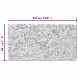 vidaXL Rug Washable Patchwork Anti Slip Home Floor Carpet Floor Area Rug Mat - gold and white, 80 x 150 cm - Additional view 7