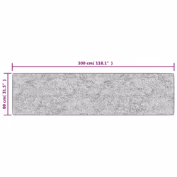 vidaXL Rug Washable Patchwork Anti Slip Home Floor Carpet Floor Area Rug Mat - gold and white, 80 x 300 cm - Additional view 3