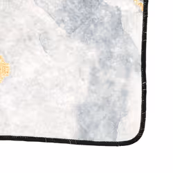 vidaXL Rug Washable Patchwork Anti Slip Home Floor Carpet Floor Area Rug Mat - gold and white, 120 x 180 cm - Additional view 2