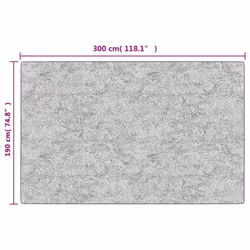 vidaXL Rug Washable Patchwork Anti Slip Home Floor Carpet Floor Area Rug Mat - black and gold, 190 x 300 cm - Additional view 3
