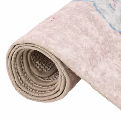 vidaXL Kids' Rug Washable Anti Slip Soft Floor Mat Area Carpet Rug Unicorn - pink - Additional view 4