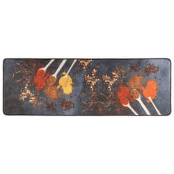 vidaXL Kitchen Rug Washable Anti Slip Kitchen Floor Mat Carpet Runner Rug - blue