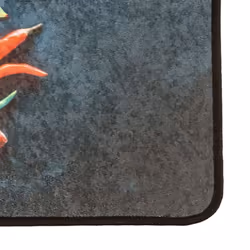 vidaXL Kitchen Rug Washable Anti Slip Kitchen Floor Mat Carpet Runner Rug - blue and red