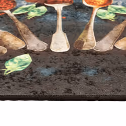 vidaXL Kitchen Rug Washable Anti Slip Kitchen Floor Mat Carpet Runner Rug - blue and red - Additional view 5