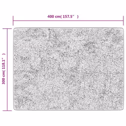 vidaXL Rug Washable Patchwork Anti Slip Home Floor Carpet Floor Area Rug Mat - black, 400 x 300 cm - Additional view 3