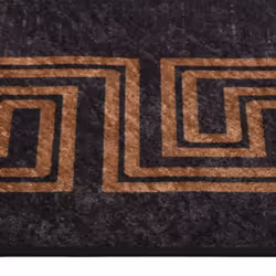 vidaXL Rug Washable Patchwork Anti Slip Home Floor Carpet Floor Area Rug Mat - black, 400 x 300 cm - Additional view 5