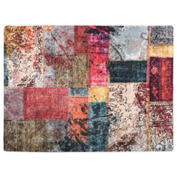vidaXL Rug Washable Patchwork Anti Slip Home Floor Carpet Floor Area Rug Mat - patchwork, 400 x 300 cm