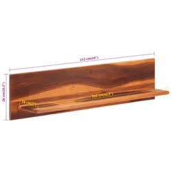 vidaXL Wall Shelves Floating Shelf Wall Mounted Shelf 2 pcs Solid Wood Acacia - Additional view 5