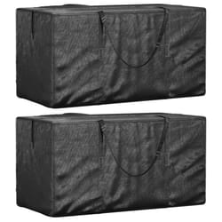 vidaXL Christmas Tree Storage Bags Xmas Tree Storage Bag Black Polyethylene - 150 x 75 x 75 cm/ 2 pcs