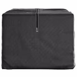 vidaXL Christmas Tree Storage Bags Xmas Tree Storage Bag Black Polyethylene - 150 x 75 x 75 cm/ 2 pcs - Additional view 4