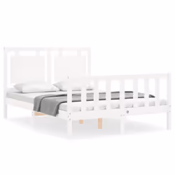 VidaXL 3192162, White, 125.5 cm, 2.06 m, 100 cm, 1200 x 2000 mm, 21 cm