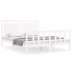 VidaXL 3192172, White, 155.5 cm, 2.06 m, 100 cm, 1500 x 2000 mm, 21 cm