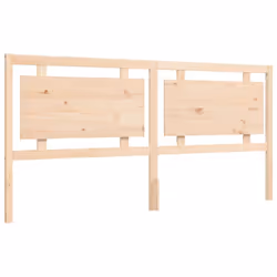 vidaXL Bed Frame Platform Bed with Headboard White Small Single Solid Wood - natural, 180 x 200 cm - Additional view 7