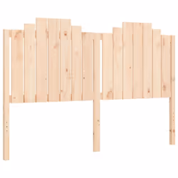 vidaXL Bed Frame Bed Base Platform Bed with Headboard Small Single Solid Wood - natural, 160 x 200 cm - Additional view 7