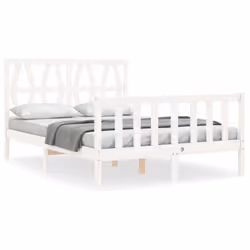 VidaXL 3192487, White, 125.5 cm, 2.06 m, 100 cm, 1200 x 2000 mm, 21 cm