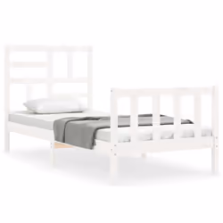 VidaXL 3193067, White, 1055 mm, 2.06 m, 1040 mm, 1400 x 2000 mm, 21 cm