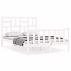 VidaXL 3193072, White, 125.5 cm, 2.06 m, 104 cm, 1200 x 2000 mm, 21 cm