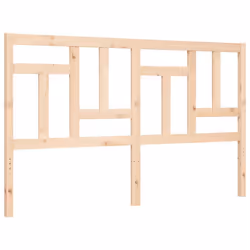 vidaXL Bed Frame Bed Base Wooden Bed with Headboard Super King Size Solid Wood - brown, 160 x 200 cm - Additional view 7