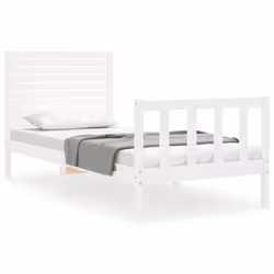 VidaXL 3193202, White, 125.5 cm, 2.06 m, 100 cm, 1200 x 2000 mm, 21 cm