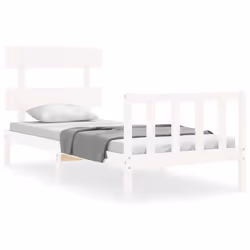 VidaXL 3193262, White, 105.5 cm, 2.06 m, 81 cm, 1400 x 2000 mm, 21 cm