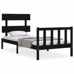 VidaXL 3193265, Black, 105.5 cm, 2.06 m, 81 cm, 1000 x 2000 mm, 21 cm