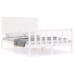 VidaXL 3193407, White, 155.5 cm, 2.06 m, 82.5 cm, 1500 x 2000 mm, 21 cm