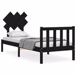 VidaXL 3193460, Black, 105.5 cm, 2.06 m, 81 cm, 1000 x 2000 mm, 21 cm