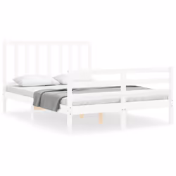 VidaXL 3193852, White, 125.5 cm, 2.06 m, 100 cm, 1200 x 2000 mm, 21 cm
