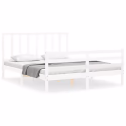 VidaXL 3193867, White, 165.5 cm, 2.06 m, 100 cm, 1600 x 2000 mm, 21 cm