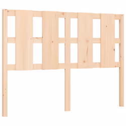 vidaXL Bed Frame Bed Base Platform Bed with Headboard Small Single Solid Wood - brown, 140 x 200 cm - Additional view 8