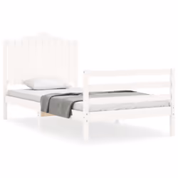 VidaXL 3194172, White, 1055 mm, 2.06 m, 1100 mm, 1000 x 2000 mm, 21 cm