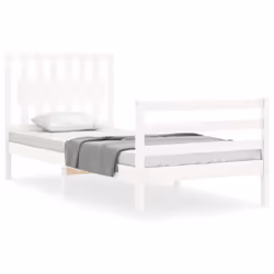 VidaXL 3194307, White, 125.5 cm, 2.06 m, 100 cm, 1200 x 2000 mm, 21 cm