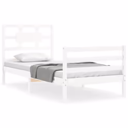 VidaXL 3194432, White, 105.5 cm, 2.06 m, 100 cm, 1000 x 2000 mm, 21 cm