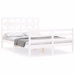 VidaXL 3194437, White, 125.5 cm, 2.06 m, 100 cm, 1200 x 2000 mm, 21 cm