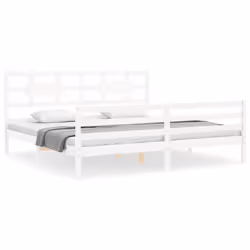 VidaXL 3194457, White, 185.5 cm, 2.06 m, 100 cm, 1800 x 2000 mm, 21 cm