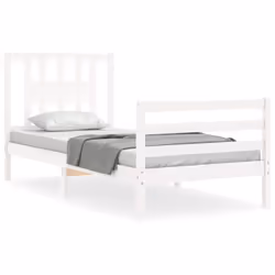 VidaXL 3194567, White, 125.5 cm, 2.06 m, 100 cm, 1200 x 2000 mm, 21 cm