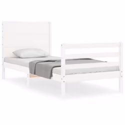 VidaXL 3194627, White, 105.5 cm, 2.06 m, 100 cm, 1000 x 2000 mm, 21 cm