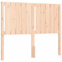 vidaXL Bed Frame Bed Base with Headboard Honey Brown Small Double Solid Wood - brown, 120 x 200 cm - Additional view 8