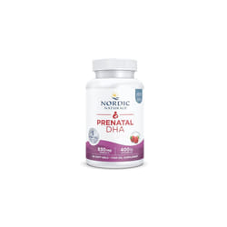 Nordic Naturals, Prenatal DHA, 830mg Omega-3 with EPA and DHA, High Dosage, Strawberry Flavour, 90 Softgels, Lab-Tested, Soy Free, Gluten Free, Non