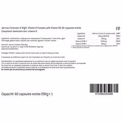 Jarrow Formulas, K-Right Vitamin K Complex, Depot, with Vitamin D3, Vitamin K1, MK-4 and MK-7, 60 Softgels, Lab-Tested, Gluten Free, SOYA Free,