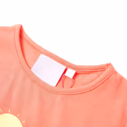 Kids' T-shirt Short Sleeves Children's T Shirt Tee Rainbow and Palm Print - coral, 92