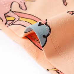 Kids' Pyjamas with Short Sleeves Children Nightwear Sleepwear Light Orange - 92 - Additional view 5