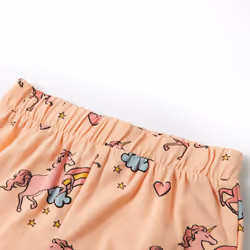 Kids' Pyjamas with Short Sleeves Children Nightwear Sleepwear Light Orange - 116 - Additional view 9