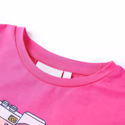 Kids' T-shirt Short Sleeves Tee Children T Shirt Toddler Top Dark Pink 140 - pink, 92