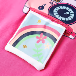 Kids' T-shirt Short Sleeves Tee Children T Shirt Toddler Top Dark Pink 140 - pink, 116