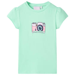 Kids' T-shirt Short Sleeves Tee Children T Shirt Toddler Top Dark Pink 140 - green, 92