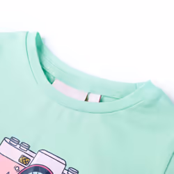 Kids' T-shirt Short Sleeves Tee Children T Shirt Toddler Top Dark Pink 140 - green, 92