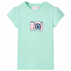 Kids' T-shirt Short Sleeves Tee Children T Shirt Toddler Top Dark Pink 140 - green, 140