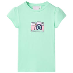 Kids' T-shirt Short Sleeves Tee Children T Shirt Toddler Top Dark Pink 140 - green, 140