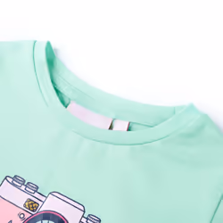 Kids' T-shirt Short Sleeves Tee Children T Shirt Toddler Top Dark Pink 140 - green, 140